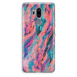 CaseCompany Electric Times: LG G7 Thinq Transparant Hoesje