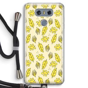 CaseCompany Herfst: LG G6 Transparant Hoesje met koord