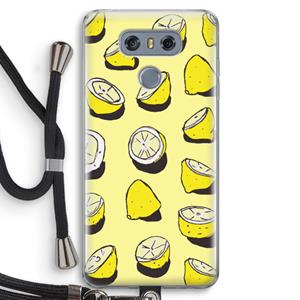 CaseCompany When Life Gives You Lemons...: LG G6 Transparant Hoesje met koord