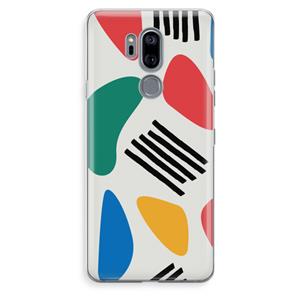 CaseCompany Illustratieve pop 1: LG G7 Thinq Transparant Hoesje