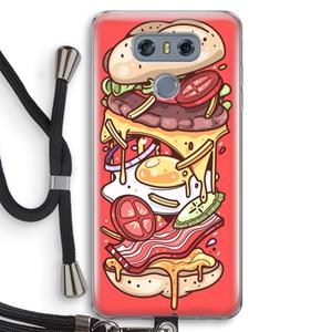CaseCompany Diet Coke Please: LG G6 Transparant Hoesje met koord