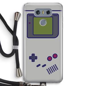 CaseCompany Game On: LG G6 Transparant Hoesje met koord