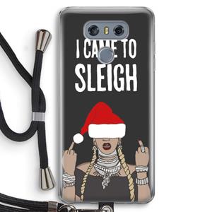 CaseCompany Came To Sleigh: LG G6 Transparant Hoesje met koord