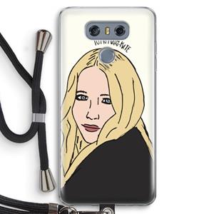 CaseCompany Mary Kate: LG G6 Transparant Hoesje met koord