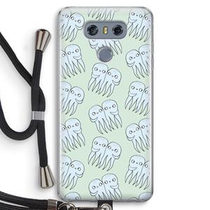 CaseCompany Octopussen: LG G6 Transparant Hoesje met koord