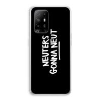 CaseCompany Neuters (zwart): Oppo A95 5G Transparant Hoesje