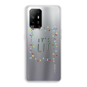CaseCompany It's Lit: Oppo A95 5G Transparant Hoesje