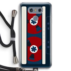 CaseCompany Here's your tape: LG G6 Transparant Hoesje met koord