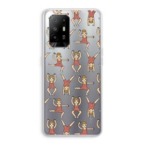 CaseCompany Gymboys: Oppo A95 5G Transparant Hoesje