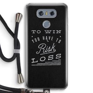 CaseCompany Risk loss: LG G6 Transparant Hoesje met koord