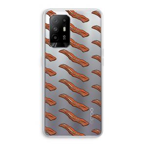 CaseCompany Bacon to my eggs #2: Oppo A95 5G Transparant Hoesje