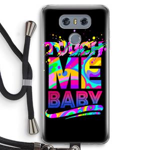 CaseCompany Touch Me: LG G6 Transparant Hoesje met koord