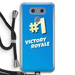CaseCompany Victory Royale: LG G6 Transparant Hoesje met koord