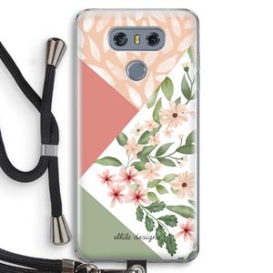 CaseCompany Sweet heaven geometrics: LG G6 Transparant Hoesje met koord