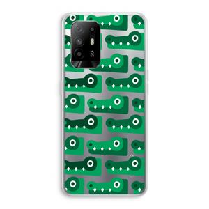 CaseCompany Crocs: Oppo A95 5G Transparant Hoesje