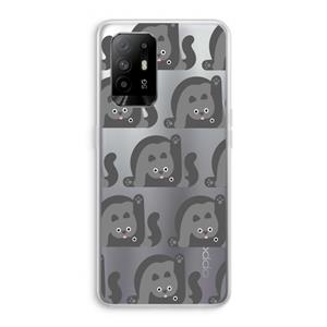 CaseCompany Cats: Oppo A95 5G Transparant Hoesje