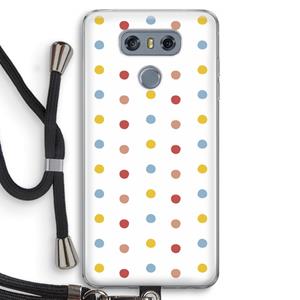 CaseCompany Bollen: LG G6 Transparant Hoesje met koord