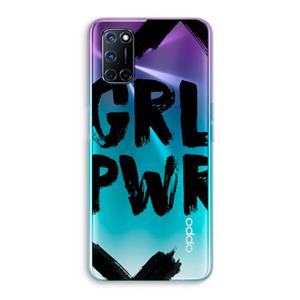 CaseCompany Girl Power #2: Oppo A92 Transparant Hoesje