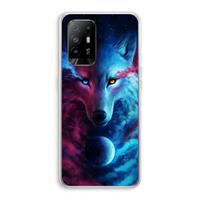CaseCompany Where Light And Dark Meet: Oppo A95 5G Transparant Hoesje