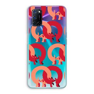 CaseCompany Dogs: Oppo A92 Transparant Hoesje