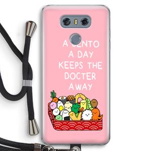 CaseCompany Bento a day: LG G6 Transparant Hoesje met koord
