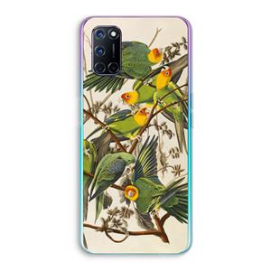 CaseCompany Carolinaparkiet: Oppo A92 Transparant Hoesje