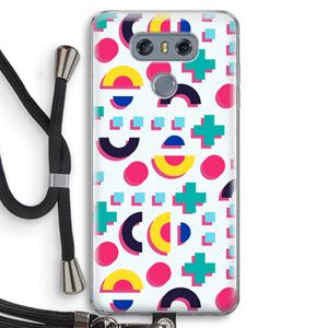 CaseCompany 8-bit N°2: LG G6 Transparant Hoesje met koord