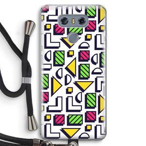 CaseCompany 8-bit N°4: LG G6 Transparant Hoesje met koord