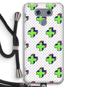CaseCompany 8-bit N°10: LG G6 Transparant Hoesje met koord