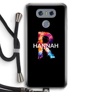 CaseCompany Abstract Spectrum: LG G6 Transparant Hoesje met koord