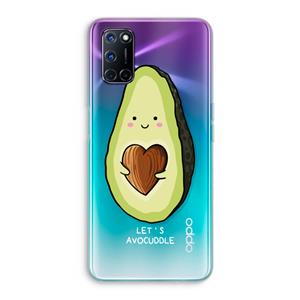 CaseCompany Avocuddle: Oppo A92 Transparant Hoesje