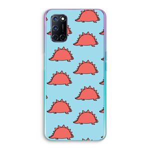 CaseCompany Dinosawrr: Oppo A92 Transparant Hoesje
