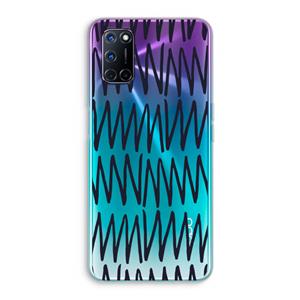 CaseCompany Marrakech Zigzag: Oppo A92 Transparant Hoesje