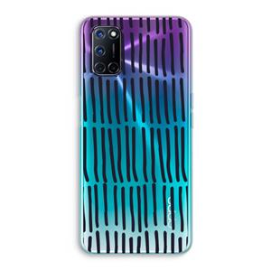 CaseCompany Moroccan stripes: Oppo A92 Transparant Hoesje