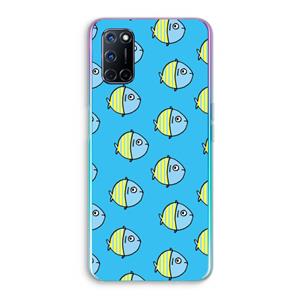 CaseCompany Visjes: Oppo A92 Transparant Hoesje