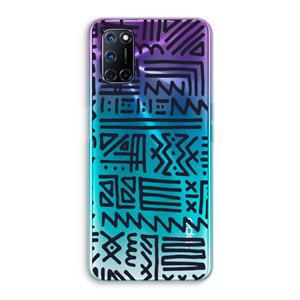 CaseCompany Marrakech print: Oppo A92 Transparant Hoesje