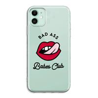 CaseCompany Badass Babes Club: iPhone 11 Transparant Hoesje
