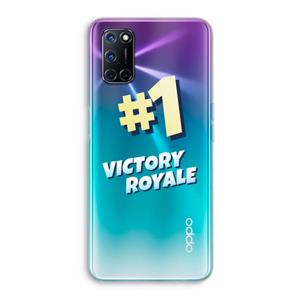 CaseCompany Victory Royale: Oppo A92 Transparant Hoesje