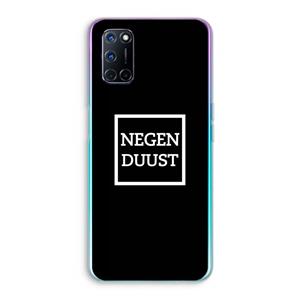 CaseCompany Negenduust black: Oppo A92 Transparant Hoesje