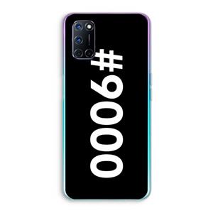 CaseCompany 9000: Oppo A92 Transparant Hoesje