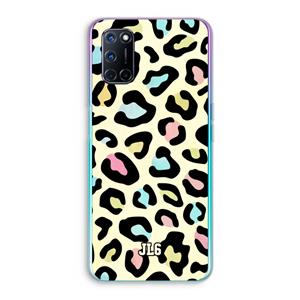 CaseCompany Leopard pattern: Oppo A92 Transparant Hoesje