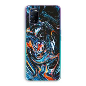 CaseCompany Black Unicorn: Oppo A92 Transparant Hoesje