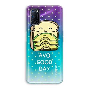 CaseCompany Avo Good Day: Oppo A92 Transparant Hoesje