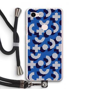 CaseCompany 8-bit N°5: Pixel 3 XL Transparant Hoesje met koord