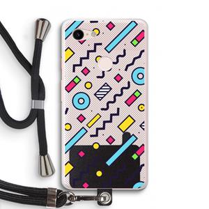 CaseCompany 8-bit N°8: Pixel 3 XL Transparant Hoesje met koord