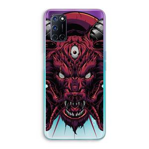 CaseCompany Hell Hound and Serpents: Oppo A92 Transparant Hoesje