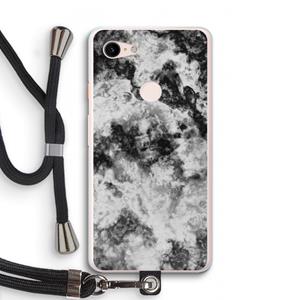 CaseCompany Onweer: Pixel 3 XL Transparant Hoesje met koord