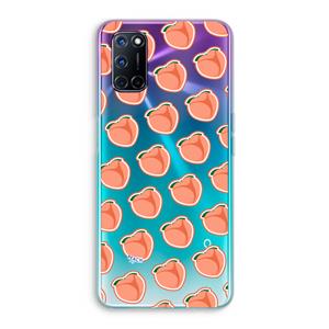 CaseCompany Just peachy: Oppo A92 Transparant Hoesje