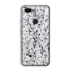 CaseCompany Gespikkelde marmer: Google Pixel 3a Transparant Hoesje