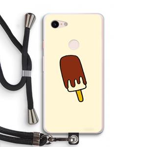 CaseCompany Frisco: Pixel 3 XL Transparant Hoesje met koord